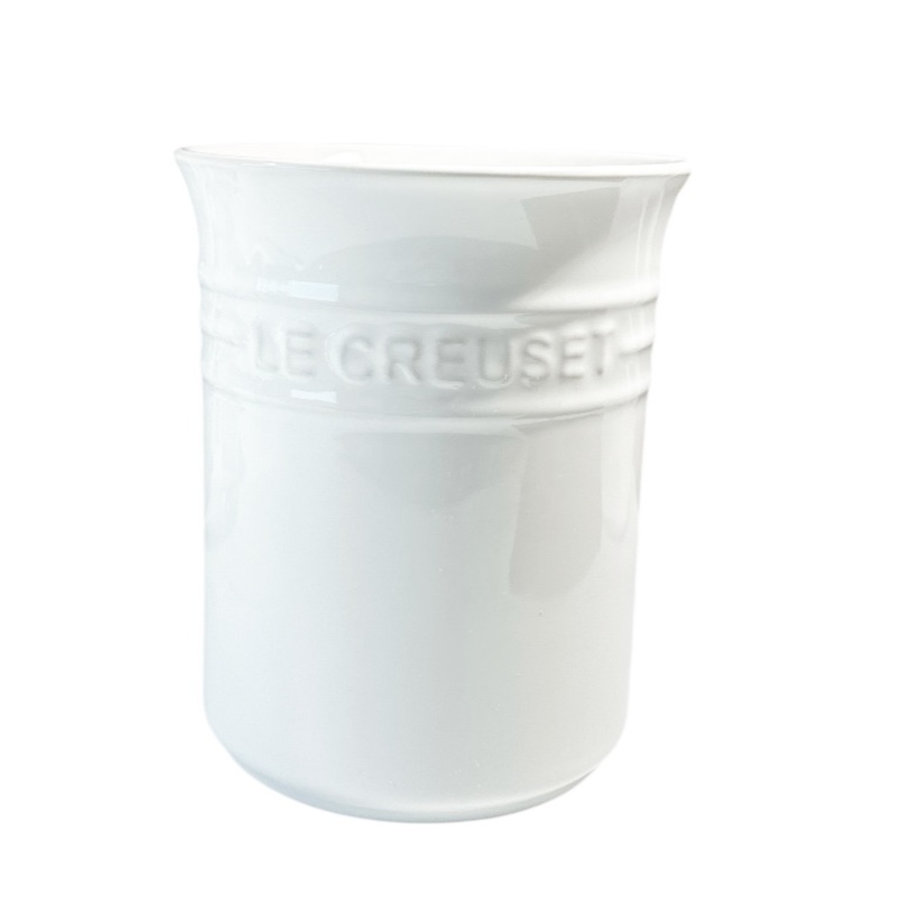 NEW Le Creuset WHITE Utensil Crock/Vase